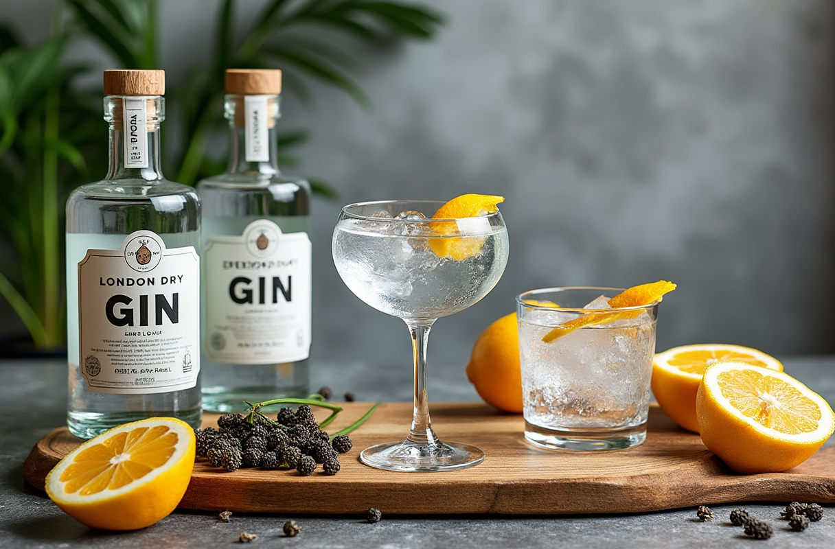 London Dry Gin mit Wacholder und Zitrus