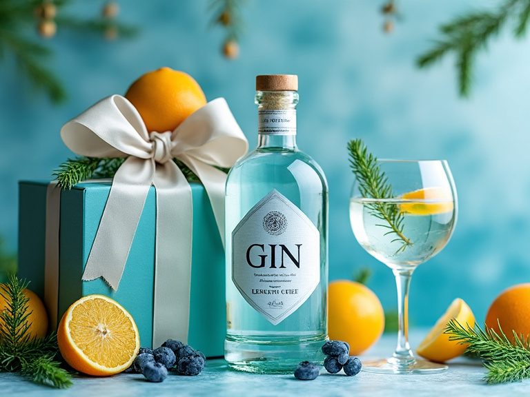 Gin-Geschenke elegant verpackt mit Botanicals